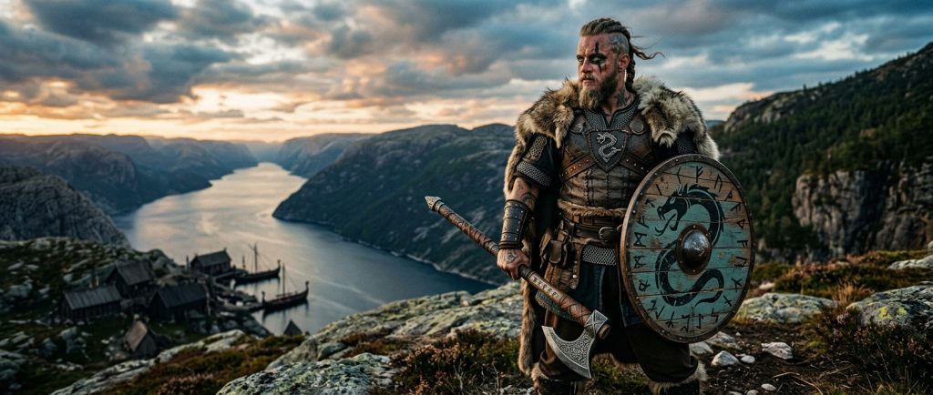guerrier viking inspiré de Ragnar Lothbrok série télévisée