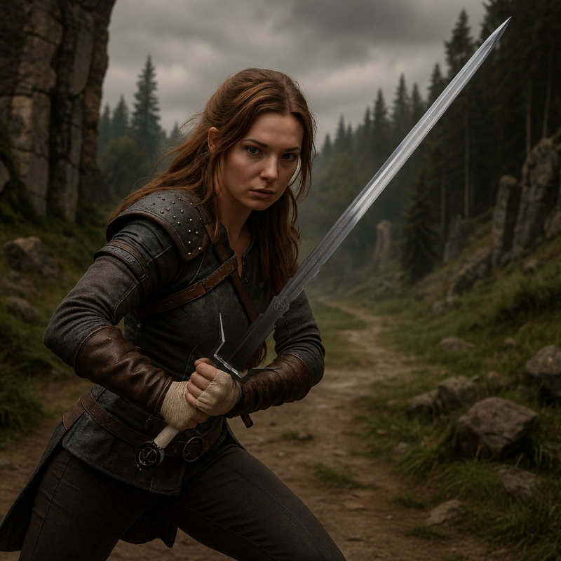 Épée inspirée de Zireael, lame de Ciri — vue 2