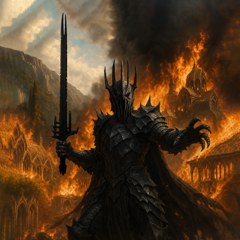 Épée inspirée de Sauron — vue 1