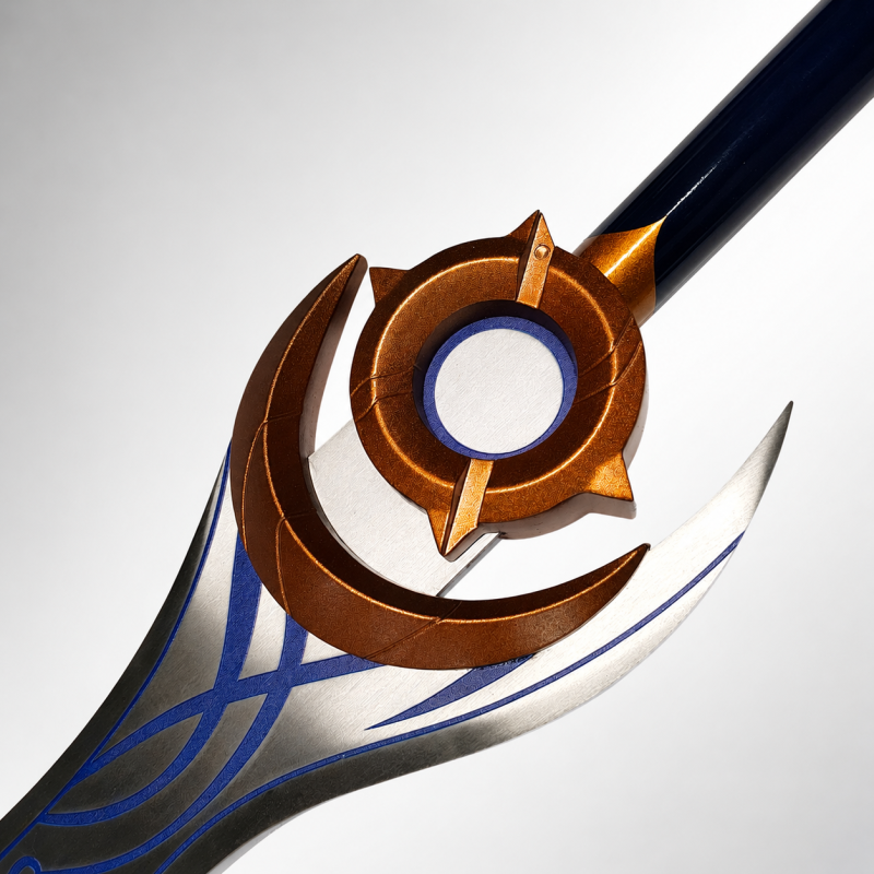 Épée inspirée de la Lame Nocturne Moon Shadow Argentée (Solo Leveling) — vue 6