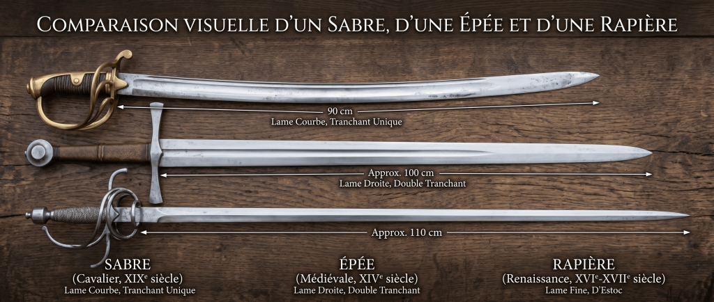 Le sabre : la lame courbée qui a fait trembler champs de bataille et salles d’escrime