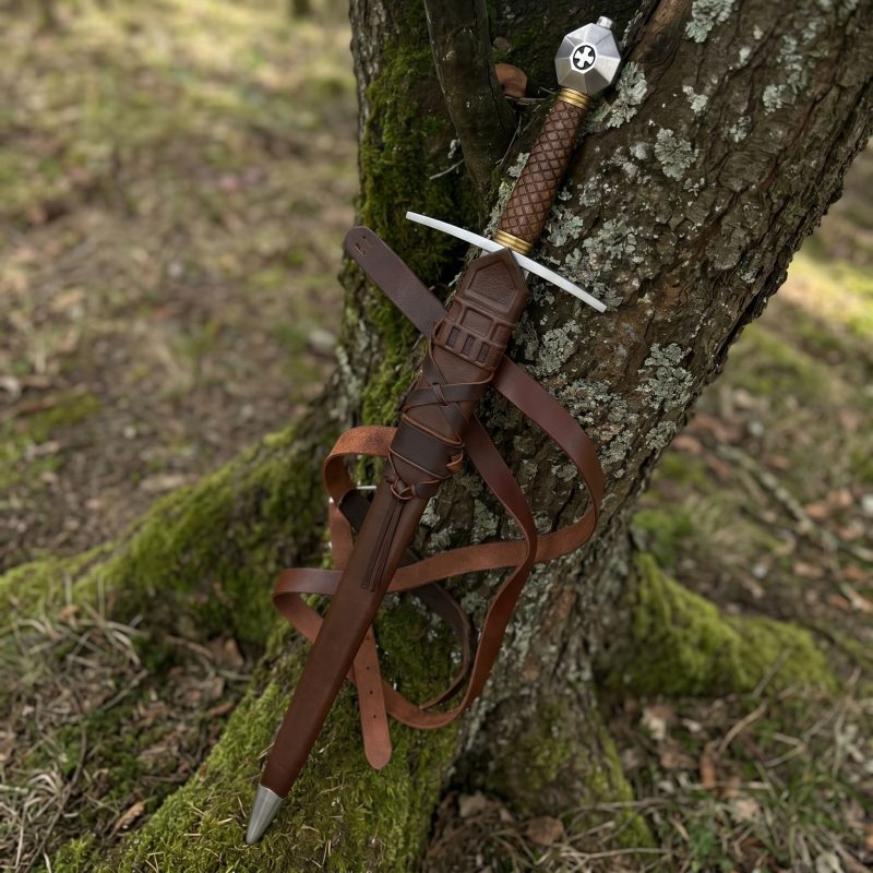 Épée de Croisé Red Dragon, lame d'arming sword du XIIIᵉ siècle — vue 1
