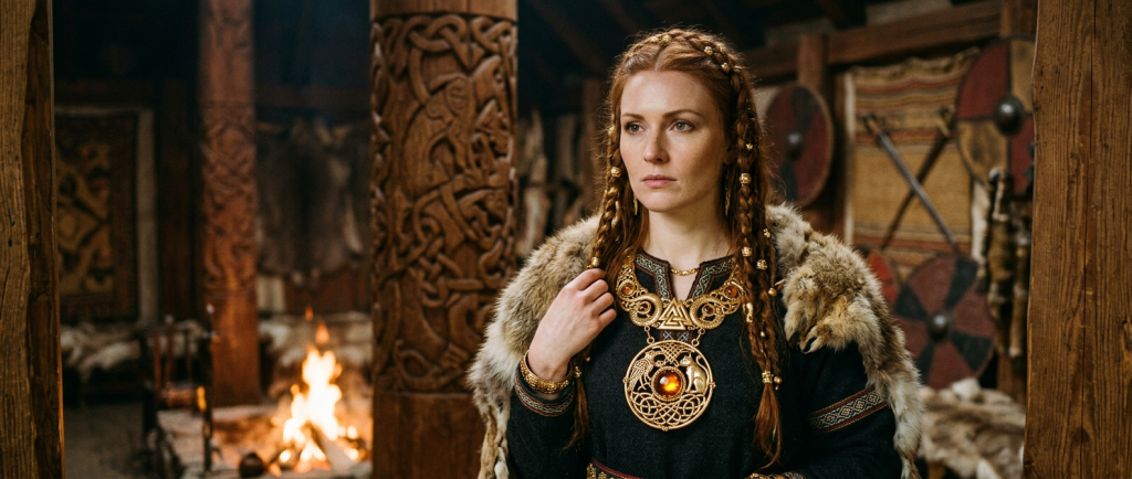collier Brisingamen de Freya bijou légendaire viking en or