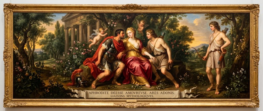 Aphrodite déesse amoureuse Arès Adonis liaisons mythologiques