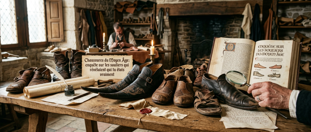 Chaussures du Moyen Âge : enquête sur les souliers qui révélaient qui tu étais vraiment