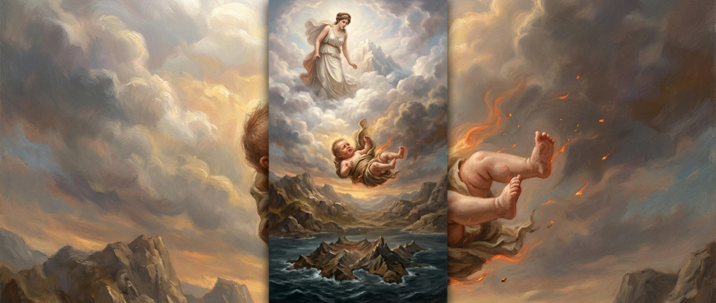 naissance Héphaïstos chute Olympe dieu boiteux mythologie