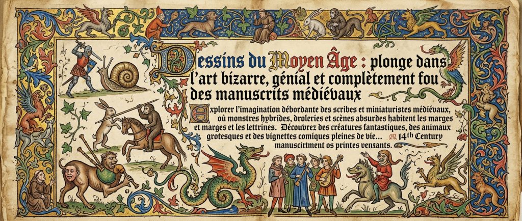 Dessins du Moyen Âge : plonge dans l’art bizarre, génial et complètement fou des manuscrits médiévaux