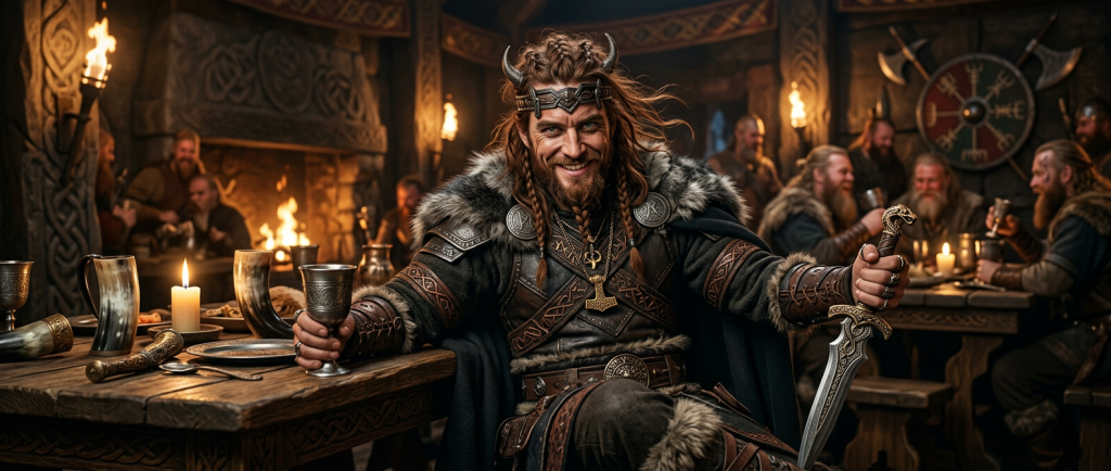 Loki dieu farceur nordique de la mythologie viking au sourire malicieux