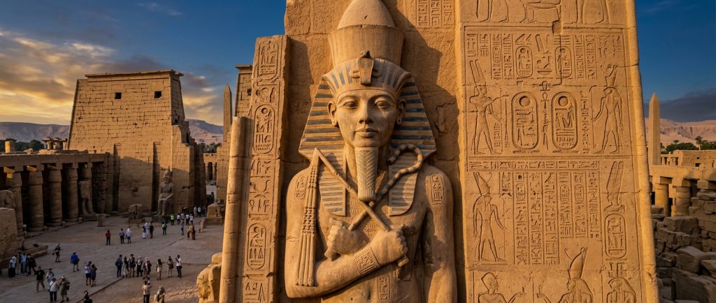 Ramsès II pharaon Égypte ancienne portrait monumental
