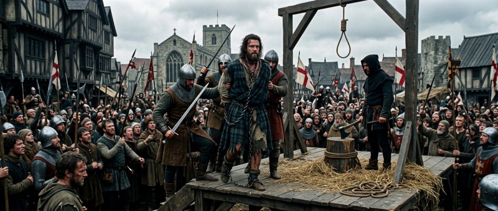 capture et exécution de William Wallace héros écossais médiéval