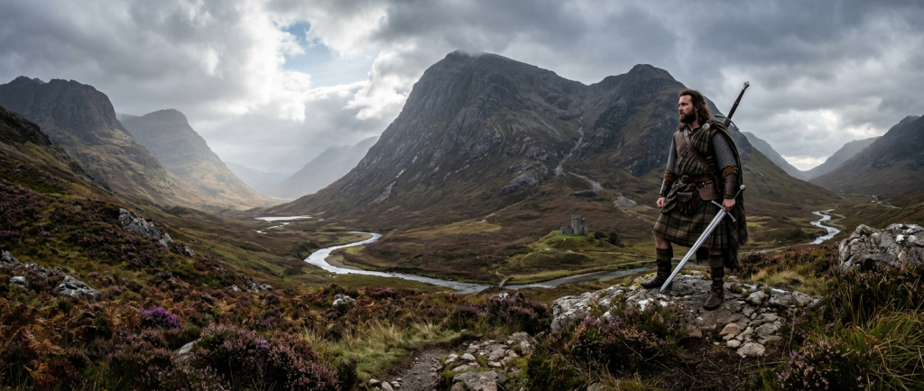 paysage des Highlands écossais terre natale de William Wallace