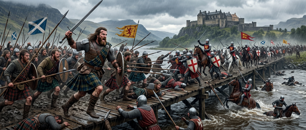 bataille de Stirling Bridge avec William Wallace face aux Anglais