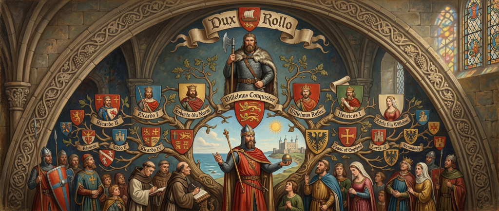 héritage de Rollo Normandie Guillaume le Conquérant descendance